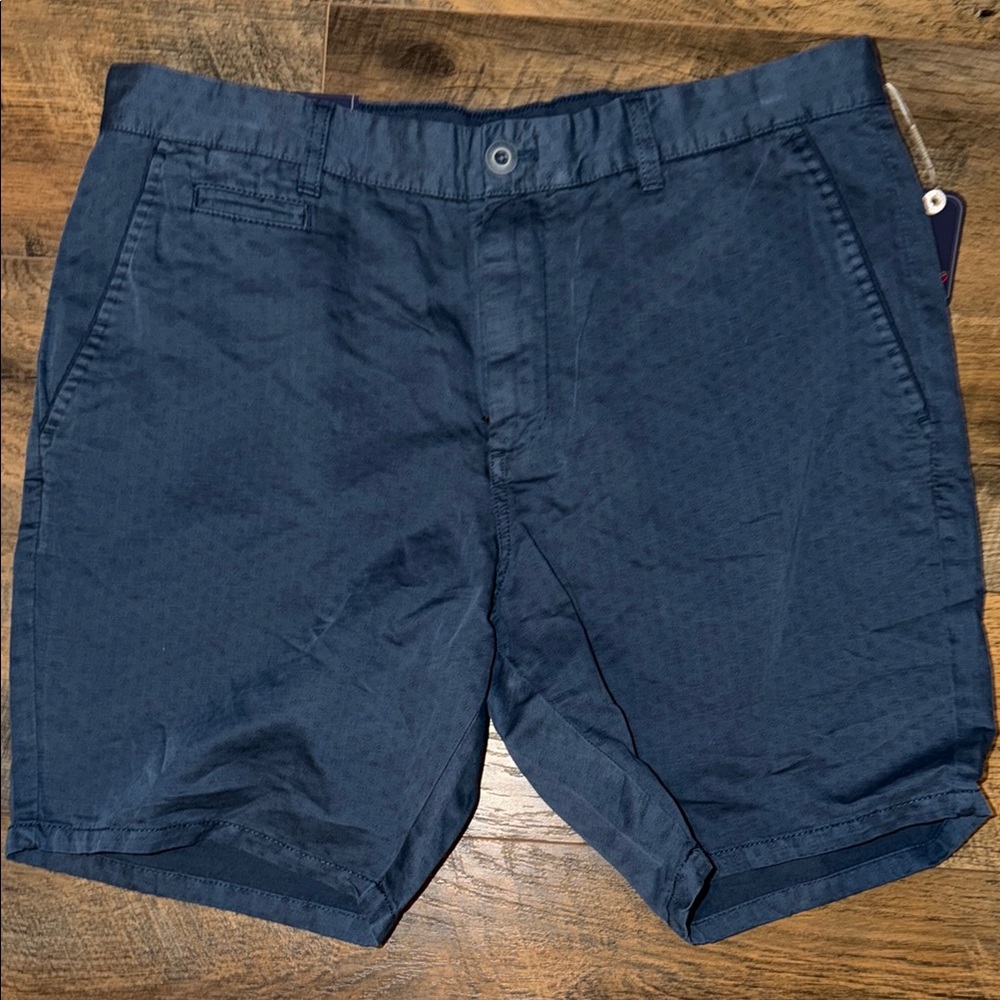 Men's Johnnie-o Flat-Front Navy Shorts 33